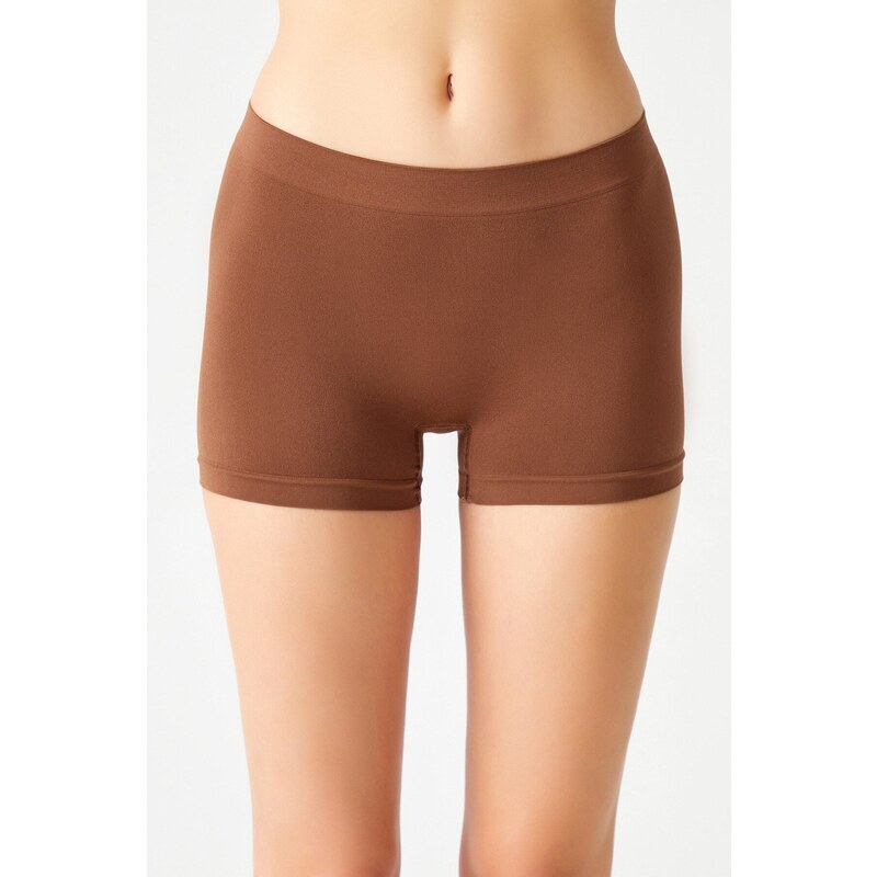 LOS OJOS Brown Seamless Boxer Briefs