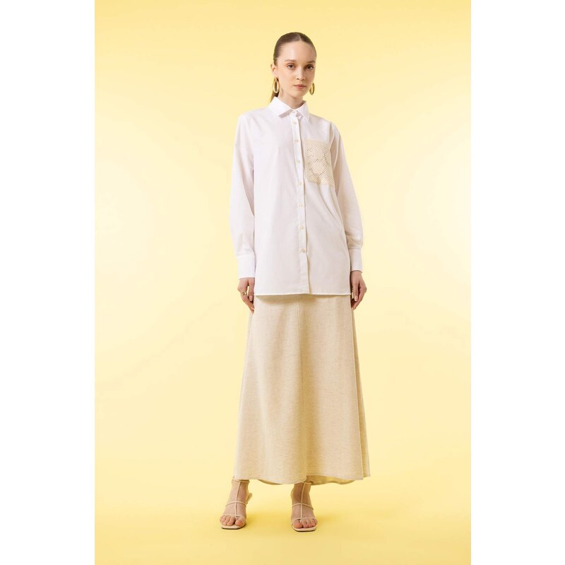 DEFACTO Regular Fit Poplin Long Sleeve Tunic