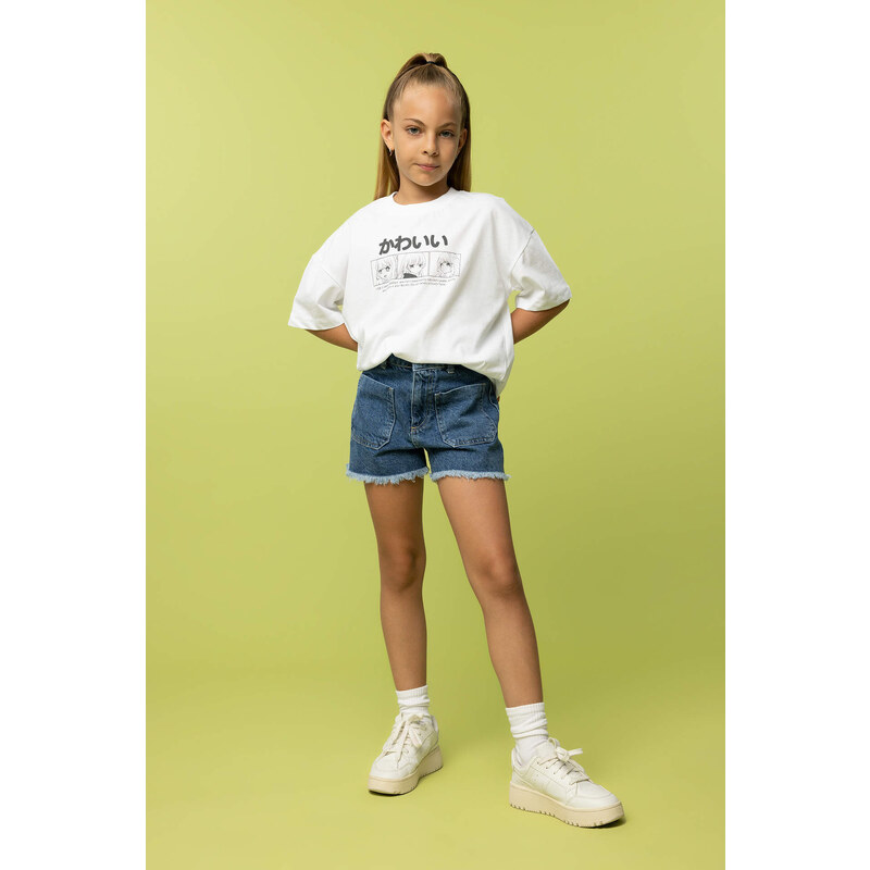 DEFACTO Girl Cargo Fit Short