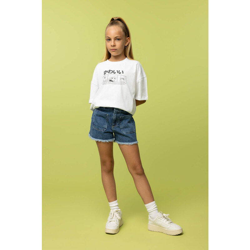 DEFACTO Girl Cargo Fit Short