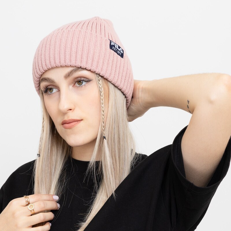 Fila BUTTE Fisherman Beanie with flag logo Pale Mauve