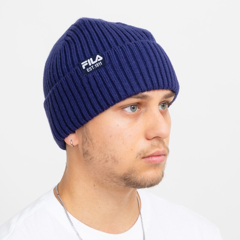 Fila BUTTE Fisherman Beanie with flag logo Medieval Blue