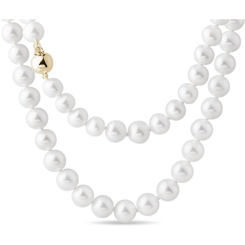 Zlatý náhrdelník z perel Akoya KLENOTA K0011103