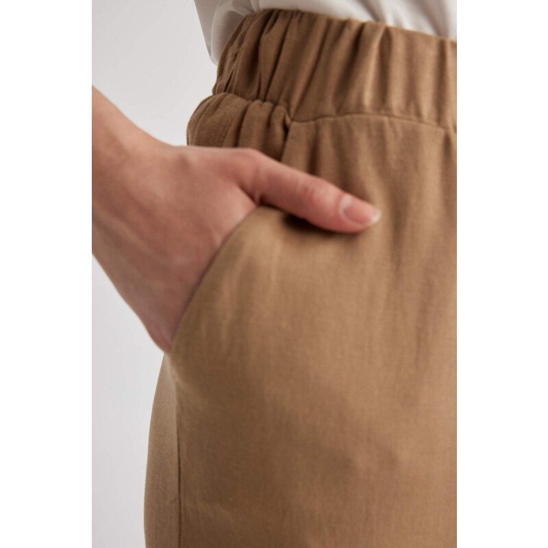 DEFACTO Harem Linen Blend Trousers