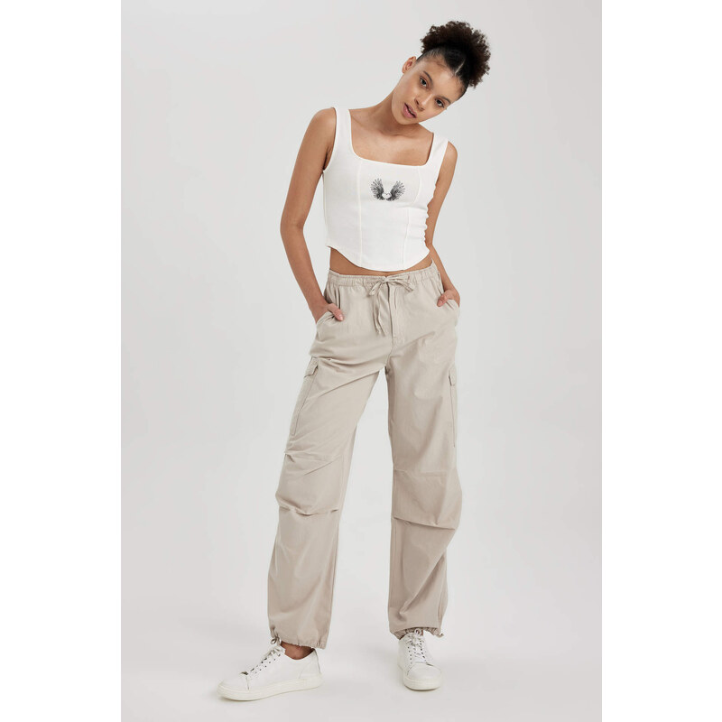 DEFACTO Parachute Poplin Pants