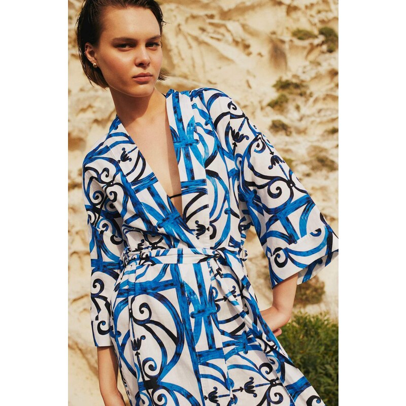 Nefes Istanbul X Defacto Patterned Kimono