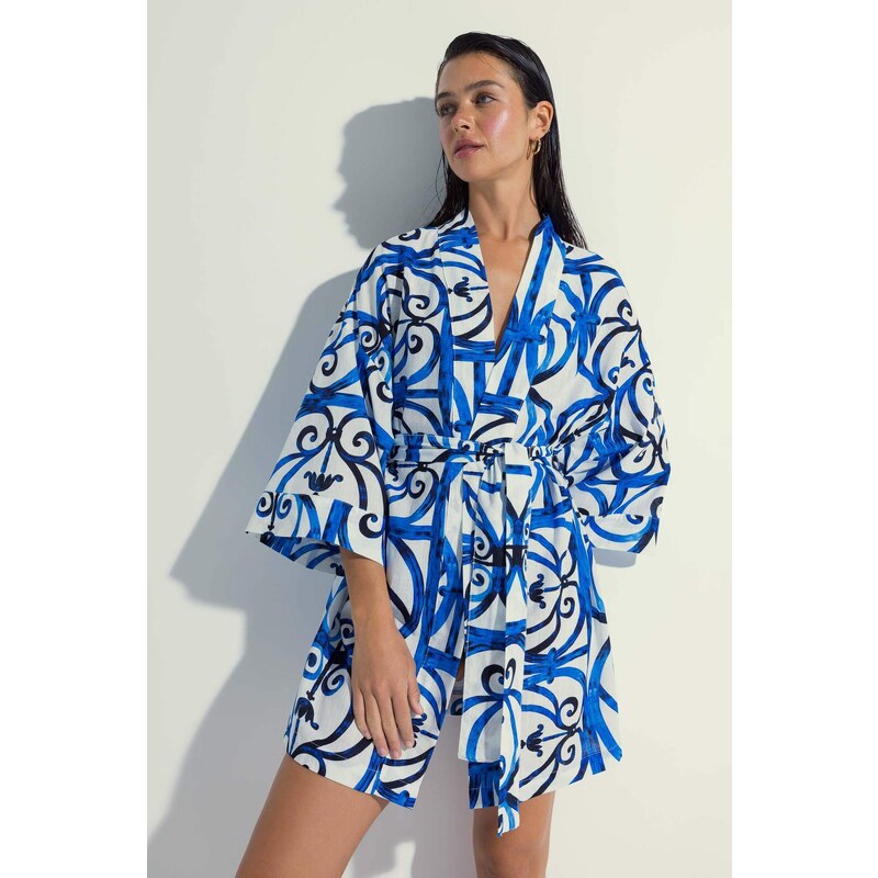 Nefes Istanbul X Defacto Patterned Kimono