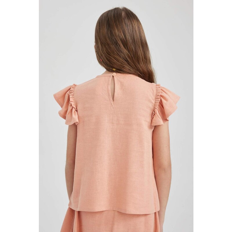 DEFACTO Girls Short Sleeve Blouse