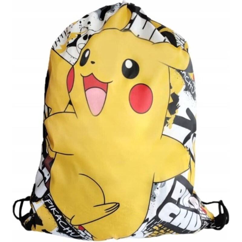DIFUZED Sáček na přezůvky / vak na záda Pokémon Pikachu - 33 x 41 cm