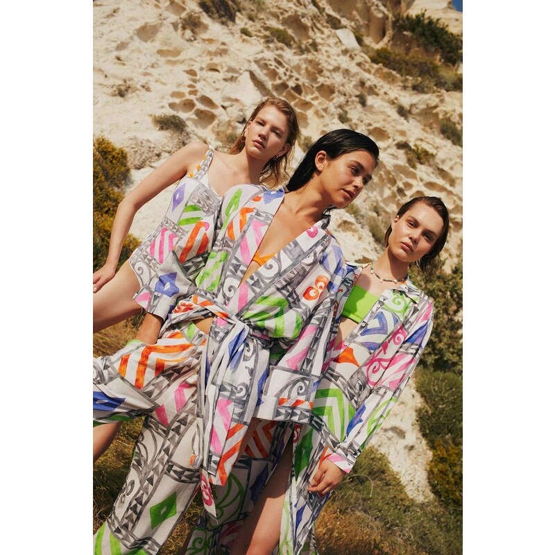 Nefes Istanbul X Defacto Patterned Kimono