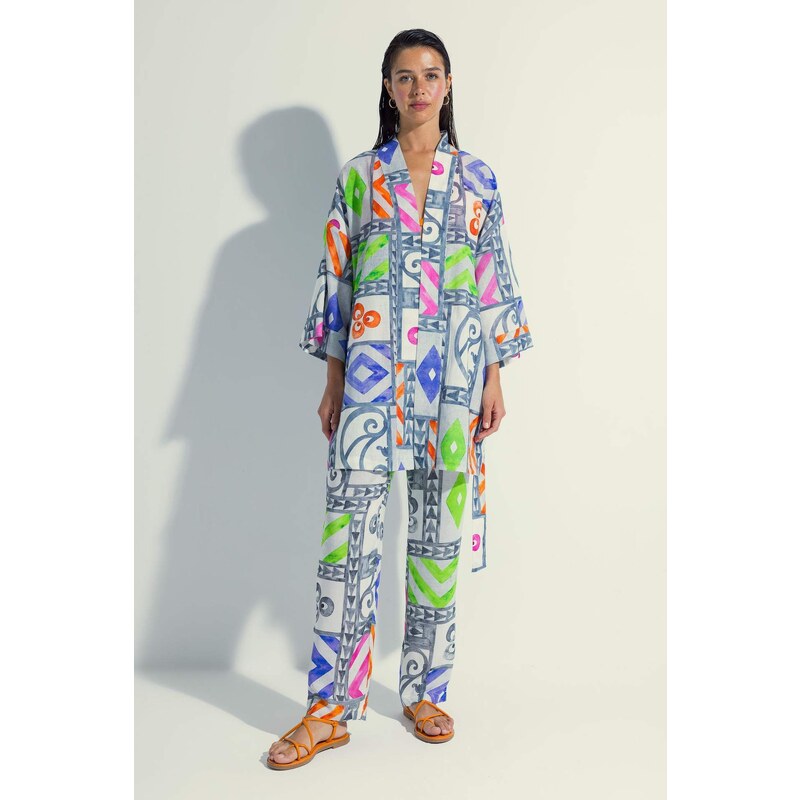 Nefes Istanbul X Defacto Patterned Kimono