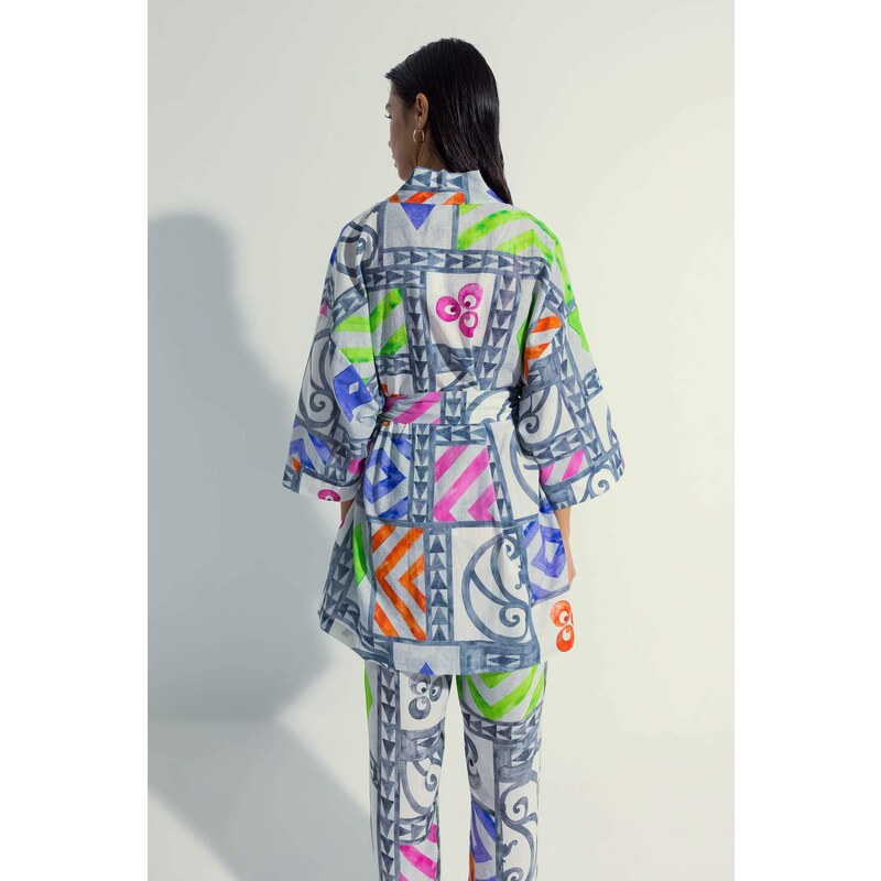 Nefes Istanbul X Defacto Patterned Kimono