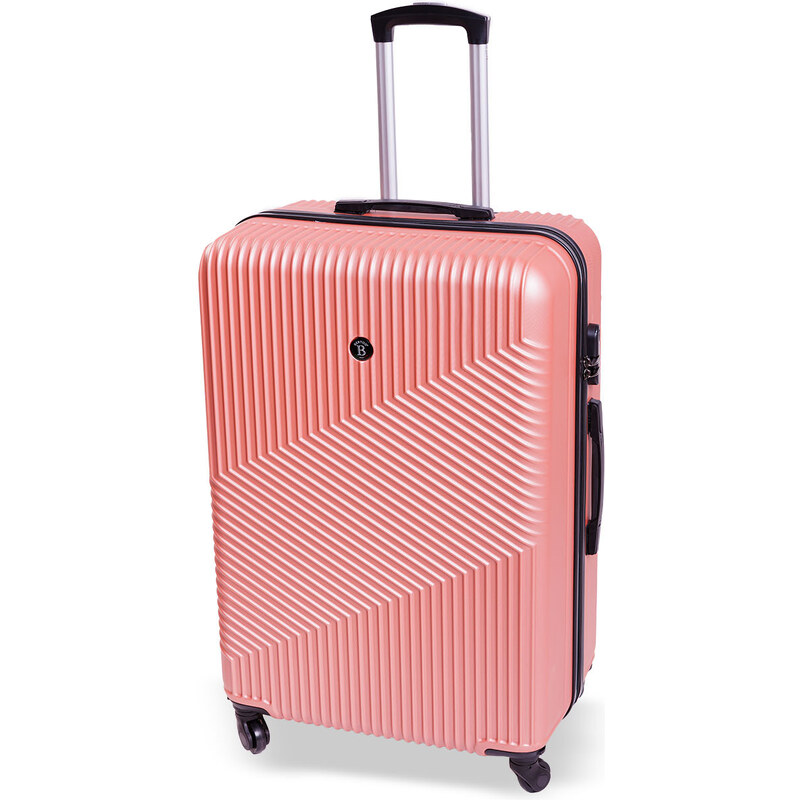 Cestovní kufr BERTOO Milano - růžový XXL