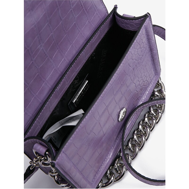 Fialová dámská kabelka s krokodýlím vzorem Versace Jeans Couture - Dámské