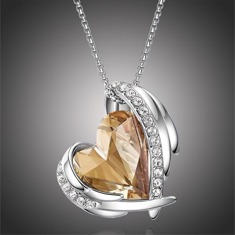 Éternelle Náhrdelník Swarovski Elements Amorita Champagne 84967417