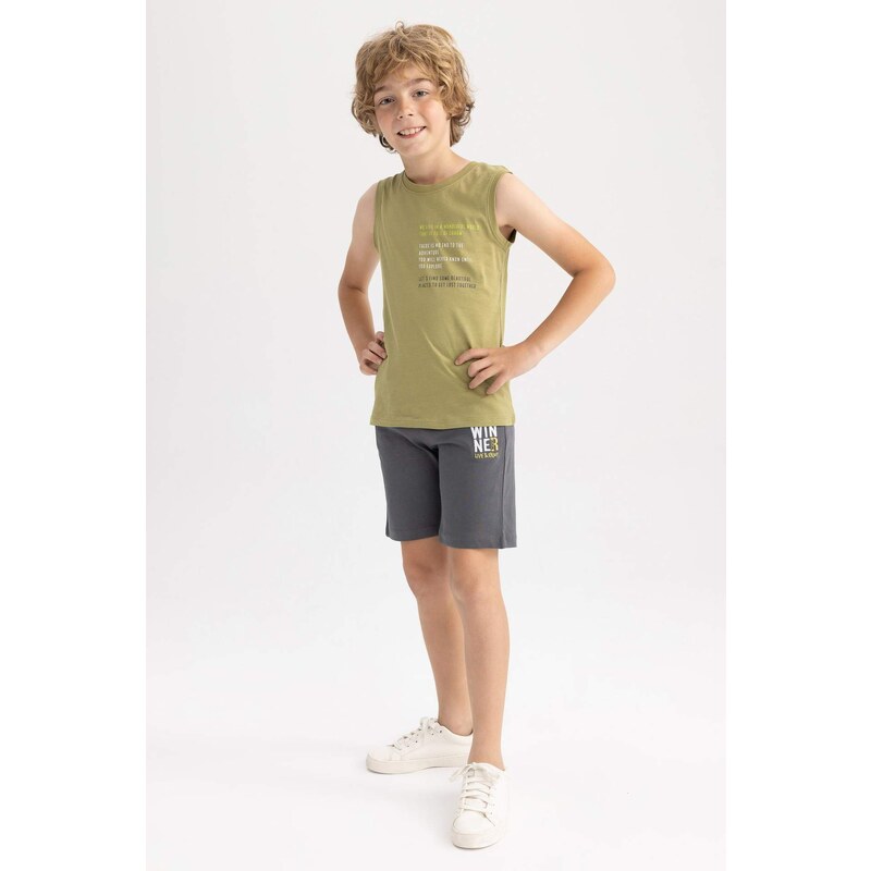 DEFACTO Boy Regular Fit Combed Cotton Shorts