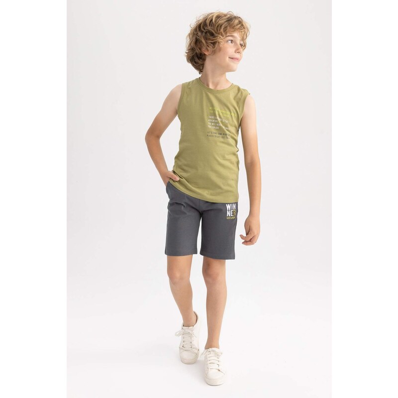 DEFACTO Boy Regular Fit Combed Cotton Shorts