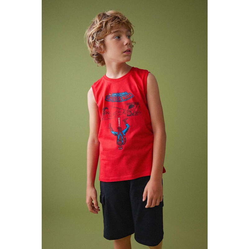 DEFACTO Boy Regular Fit Spiderman Licensed Undershirt