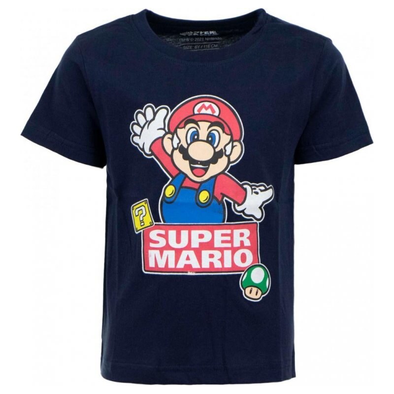 Dětské tričko Super Mario Barva: Modrá, Velikost: 4A