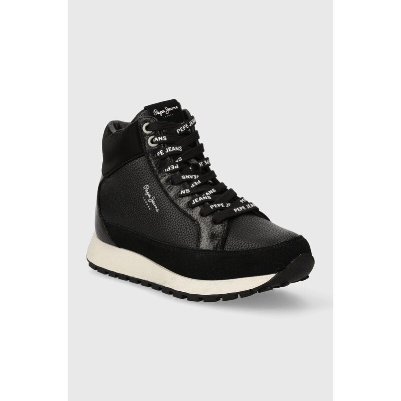 Sneakers boty Pepe Jeans DEAN MOLL černá barva, PLS31533