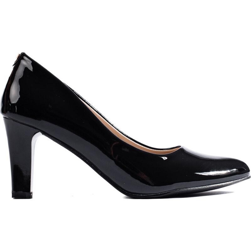 GOODIN Women's pumps black Shelvt lacquered