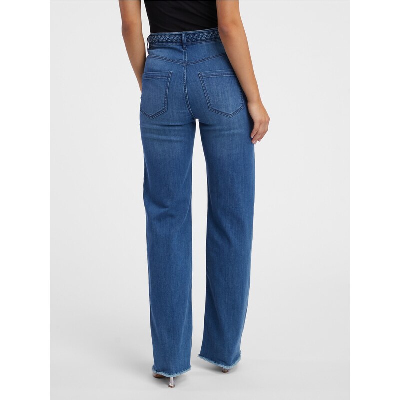 Orsay Modré dámské široké džíny - Dámské