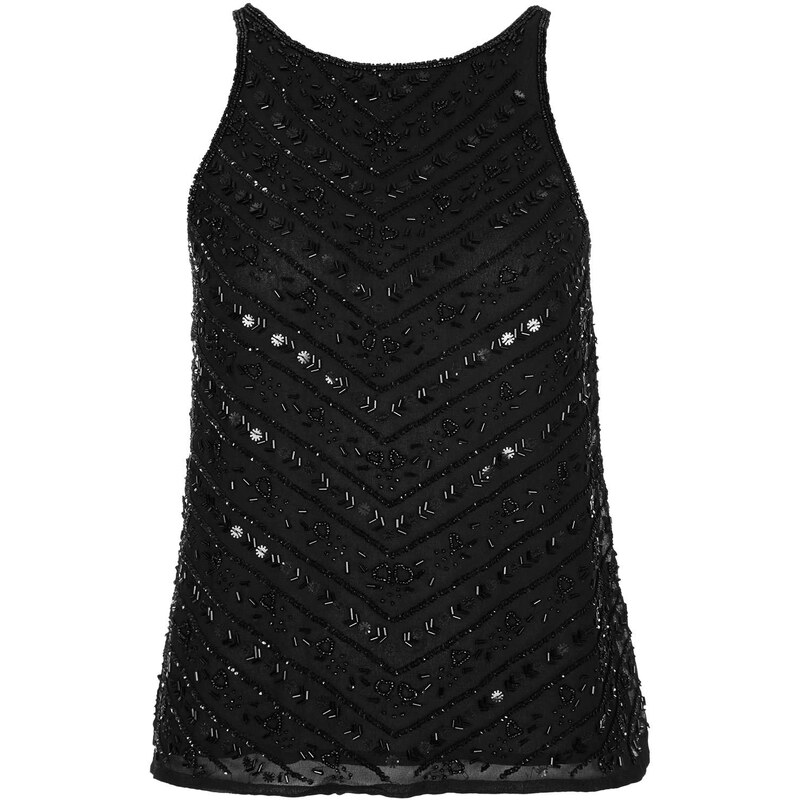 Topshop Heart Embroidery Cami