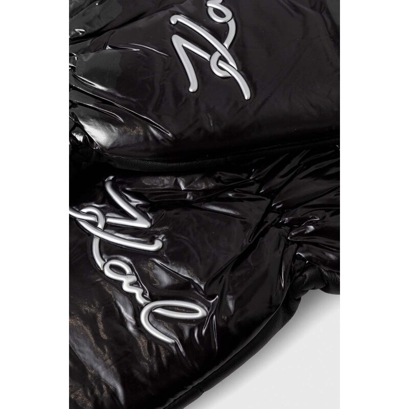 Rukavice Karl Lagerfeld dámské, černá barva