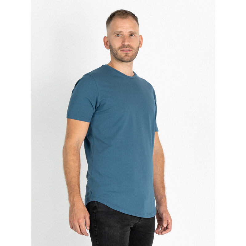 TallGuys Pánské prodloužené tričko | óčko | Denim blue