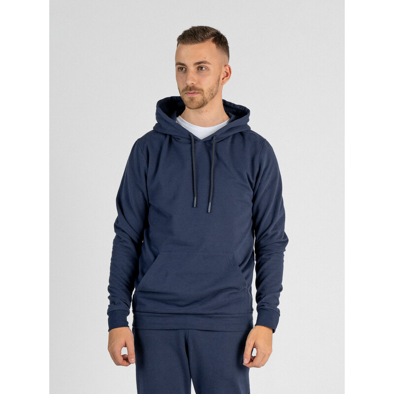 TallGuys Pánská prodloužená mikina s kapucí | Navy | VÝPRODEJ
