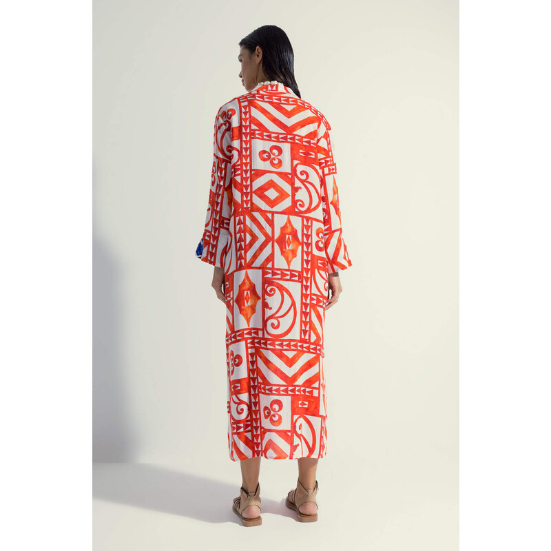 Nefes Istanbul X Defacto Patterned Kimono