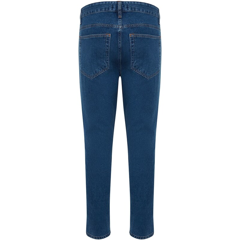 Trendyol Blue Relax Fit Boyfriend Jeans Denim Pants