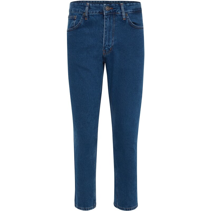 Trendyol Blue Relax Fit Boyfriend Jeans Denim Pants