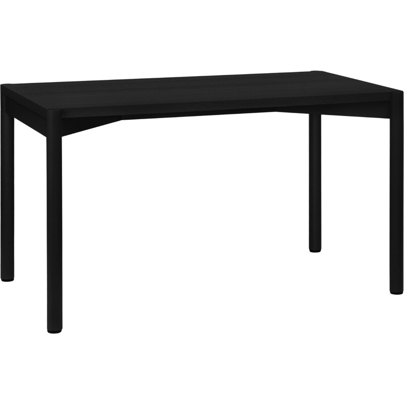 noo.ma Černý dubový jídelní stůl Yami 130 x 70 cm