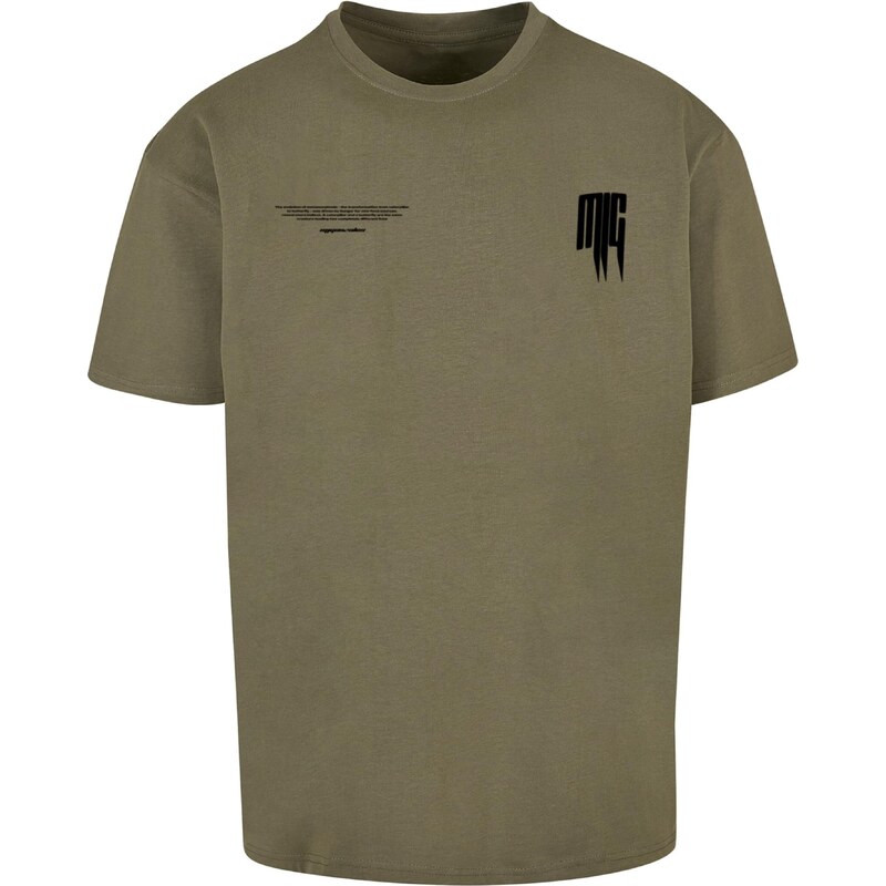 MJ Gonzales Tričko indigo / khaki / černá