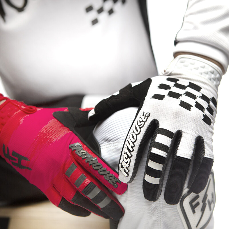 Fasthouse Speed Style Jester Glove Infrared White