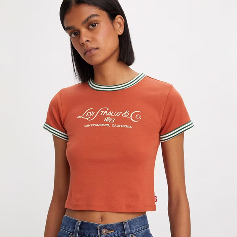 LEVI'S Graphic Ringer Mini Tee XS