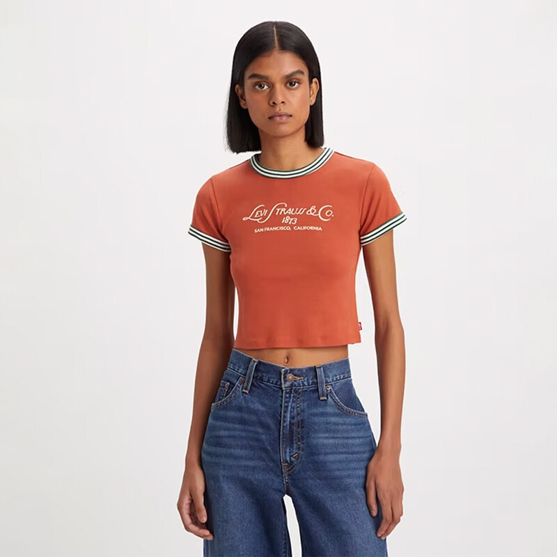 LEVI'S Graphic Ringer Mini Tee XS