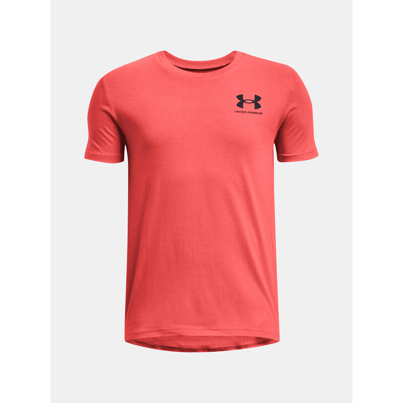 Under Armour Tričko UA B SPORTSTYLE LEFT CHEST SS-RED - Kluci