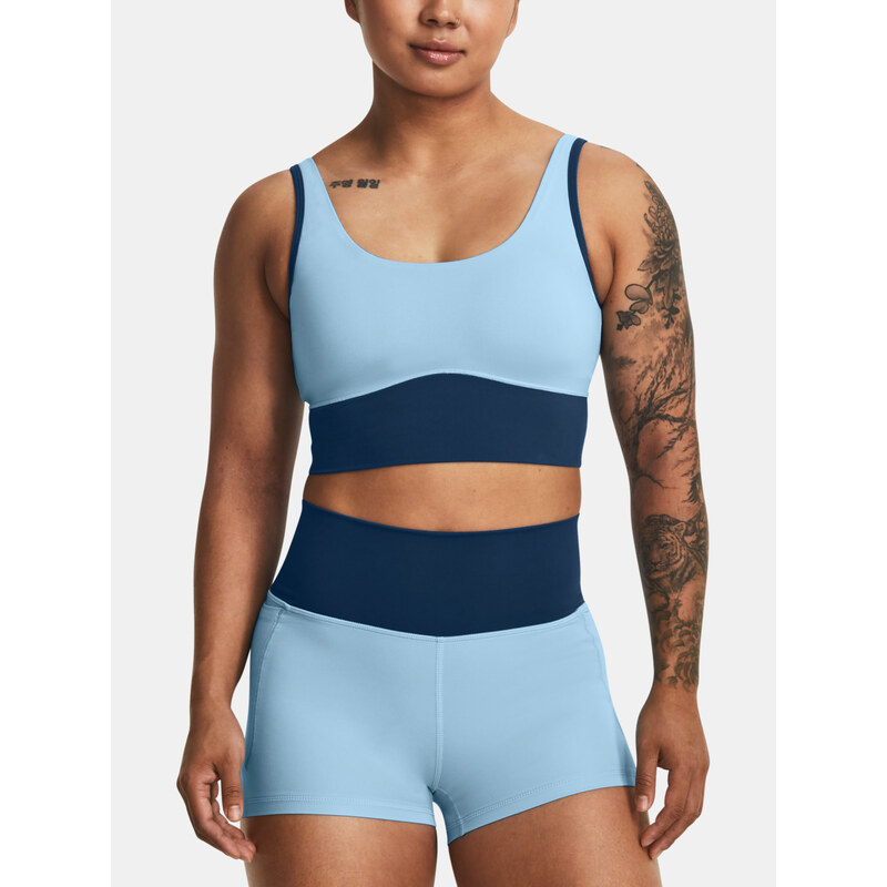 Under Armour Tílko Meridian Fitted Crop Tank-BLU - Dámské