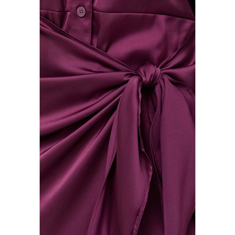 Šaty Guess AYLA fialová barva, mini, W2BK83 WF1T2