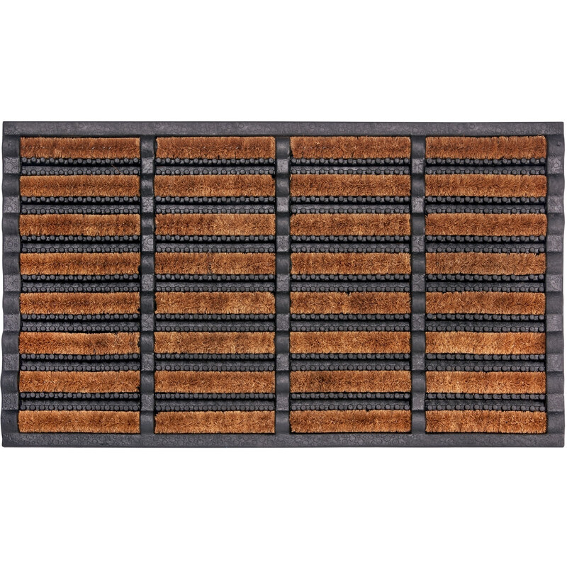 Hanse Home Collection koberce Rohožka Mix Mats Brushes 105647 Black Cocos - 45x75 cm