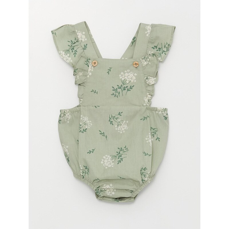 LC Waikiki Strapless Square Collar Overalls for Baby Girl