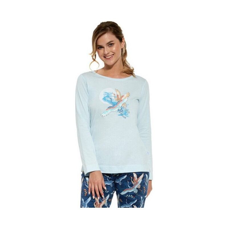 Dámské pyžamo 655/316 Birds modrá mix - Cornette