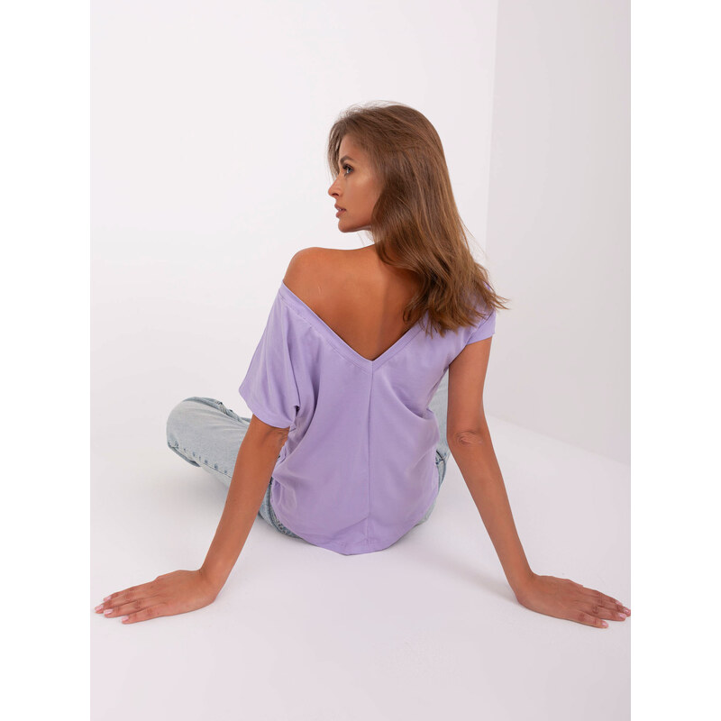 BASIC Feel Good T-shirt-RV-TS-4662.03X-light purple