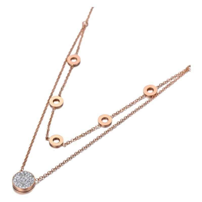 Victoria Filippi Stainless Steel Ocelový náhrdelník Annie Gold - chirurgická ocel
