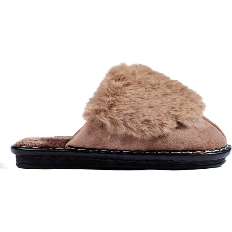 Women's brown comfortable Shelvt slippers