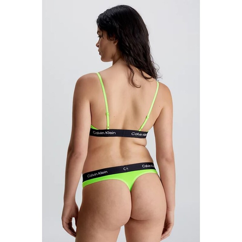 Calvin Klein Dámská sada - podprsenka a tanga CK96 QF7505E-FUU XL