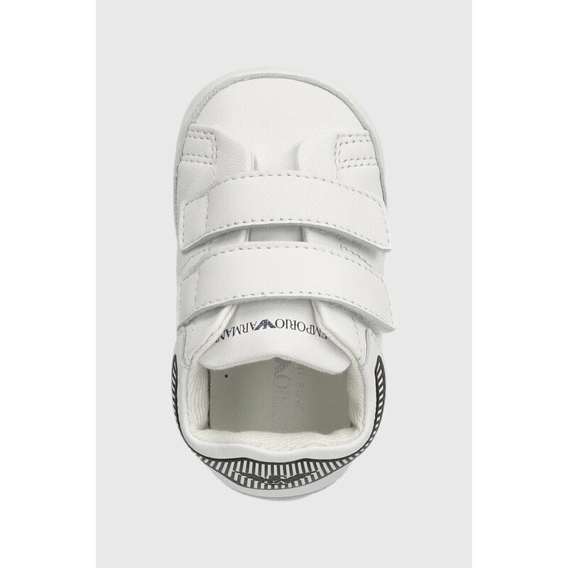 Dětské sneakers boty Emporio Armani bílá barva