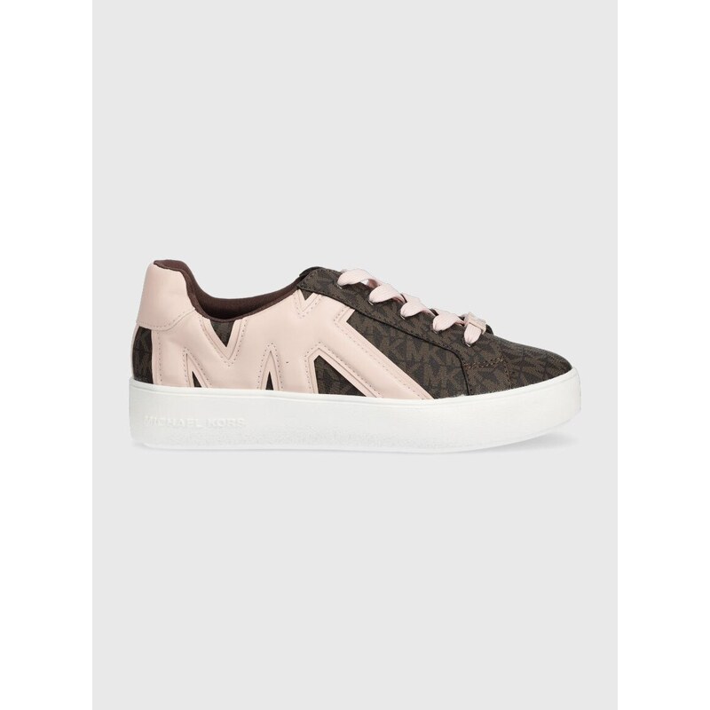 Dětské sneakers boty Michael Kors hnědá barva